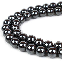 Load image into Gallery viewer, RVG 10mm Hematite Beads Nonmagnetic Round Gemstone Loose Stone Mala 15.5 in Strand for Jewelry Making (Approx 38-40 pcs)