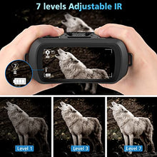 Load image into Gallery viewer, NEWBEA Night Vision Goggles Night Vision Binoculars for 100% Darkness, Digital Military Infrared Binoculars can Take Photo and Video, with 32G Memory Card