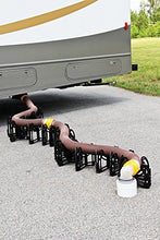 Load image into Gallery viewer, Camco 43031 10ft Sidewinder RV Sewer Hose Support, Made From Sturdy Lightweight Plastic, Won't Creep Closed, Holds Hoses In Place, No Need For Straps