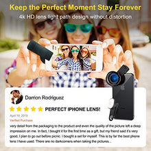 Load image into Gallery viewer, Phone Camera Lens, AOMAIS Pro Camera Lens Kit Compatible with iPhone/Samsung/Google Pixel etc, Macro and Wide Angle Lens with LED Light, Quick-Release Lanyard & Travel Case