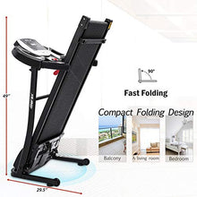 Load image into Gallery viewer, Merax Easy Assembly Folding Treadmill Motorized Running Jogging Machine (Gray Black)