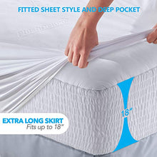 Load image into Gallery viewer, PlushDeluxe Premium Bamboo Mattress Protector – Waterproof, Hypoallergenic & Ultra Soft Breathable Bed Mattress Cover for Maximum Comfort & Protection - PVC, Phthalate (Queen Size)