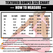 Load image into Gallery viewer, SEASUM Women Texture Bodysuit Sleevesless Sport One-Piece Backless Sexy Slimming Bodycon Rompers Jumpsuit XL