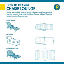 Load image into Gallery viewer, Duck Covers Ultimate Waterproof 82 Inch Double Wide Patio Chaise Lounge Chair Cover