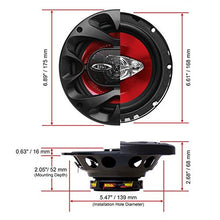 Load image into Gallery viewer, BOSS Audio Systems CH6530 Car Speakers - 300 Watts of Power Per Pair and 150 Watts Each, 6.5 Inch, Full Range, 3 Way, Sold in Pairs