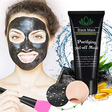 Load image into Gallery viewer, Blackhead Remover Mask, Blackhead Peel Off Face Mask 3-in-1 Blackhead Remover Charcoal Mask with Blackhead & Pimple Comedone Extractors and Silicone Brush,Deep Cleansing Black Mask