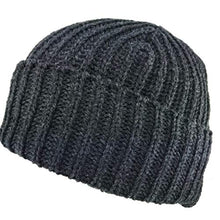 Load image into Gallery viewer, Icebox Knitting Dohm Otto Coal Winter Wool Hat Skull Cap Beanie for Men and Women, Medium-Large