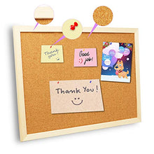 Load image into Gallery viewer, 2 Pcs Cork Board Bulletin Board, 16"X 13" Vision Corkboard, Decorative Hanging Pin Board Perfect for Home Office Decor, Classroom Wall Message Board (2 pcs Post-it)