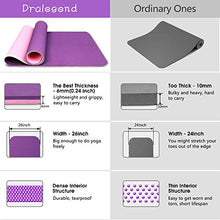 Load image into Gallery viewer, Dralegend Yoga Mat Exercise Fitness Mat - High Density Non-Slip Workout Mat for Yoga, Pilates & Exercises, Anti - Tear, Sweat - Proof, Classic 1/4 Inch