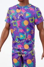 Load image into Gallery viewer, Barbie Ken Fashionistas Doll #162 with Rooted Brunette Hair Wearing Graphic Purple Top, Shorts & Yellow Shoes, Toy for Kids 3 to 8 Years Old