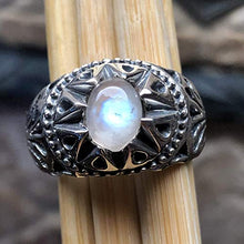 Load image into Gallery viewer, Natural Rainbow Moonstone 925 Solid Sterling Silver Men's Ring Size 8, 9, 10, 11, 12, 13