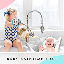 Load image into Gallery viewer, Blooming Bath Lotus Baby Bath Seat - Premium Baby Bathtub, Fits Most Sinks - Newborn & Baby Essentials - Baby Gifts - 33" - Grey/White/Yellow