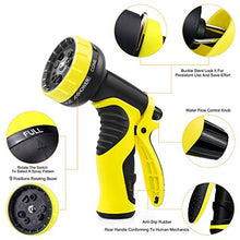 Load image into Gallery viewer, 50ft Garden Hose Expandable Water Hose, 3/4” Solid Brass Fittings & 9 Function Spray Nozzle & Extra Strength Fabric 3-Layers Latex Core, Lightweight Flexible Pocket Hoses for Lawn Plants Car Washing