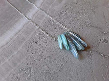 Load image into Gallery viewer, Natural Kyanite Crystal Necklace Stainless Steel