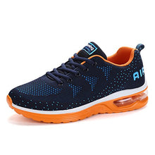 Load image into Gallery viewer, RomenSi Men's Air Cushion Sport Running Shoes Casual Athletic Tennis Sneakers (BlueOrange US 10)