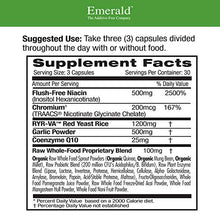 Load image into Gallery viewer, Cholesterol Health - with Flush-Free Niacin, CoQ10, Red Yeast Rice & Garlic - Support Healthy Cholesterol Levels, Heart Health, and Blood Circulation - Emerald Labs - 90 Vegetable Capsules