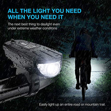 Load image into Gallery viewer, Vont 'Breeze' Bike Light Set, USB Rechargeable Bicycle Light, Instant Install, Fits All Bikes - 3 Modes, Bike Lights Front and Back Illumination - Waterproof, Lightweight, Durable