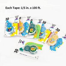 Load image into Gallery viewer, AIHAO Correction Tape, 100ft (30 m)x 1/5in (5mm), White Tape, 6 Count, Wipe Out Tape, Instant Corrections, Cute Design Correction Tapes