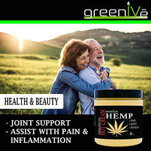 Load image into Gallery viewer, GreenIVe Hemp Hot Cream Soothing Moisturizing Hemp Hot Cream Exclusively on Amazon (8 oz Jar)