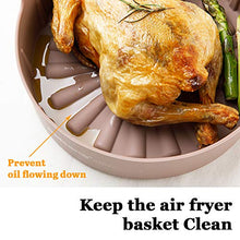 Load image into Gallery viewer, Balsang Air Fryer Silicone Pot - Replacement for Paper Liners, No More Harsh Cleaning the Air fryer Basket, Food Safe Silicone Material (Square - 7.87 inch x 7.87 inch (Curved))