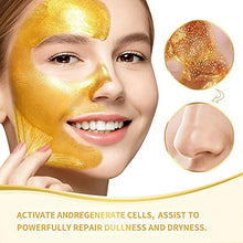 Load image into Gallery viewer, Gold Facial Mask, Peel off Mask, Blackhead Remover Mask with 24K Gold Extract, Anti-Aging, Deep Cleansing Blackhead & Acne Scars, Dirt & Oil, Repairs Uneven Skin Tone