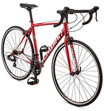 Load image into Gallery viewer, Schwinn Fastback Tourney AL Adult Performance Road Bike, Beginner to Intermediate Bicycle Riders, 700c Wheels, 14-Speed Drivetrain, Large Aluminum Frame, Red