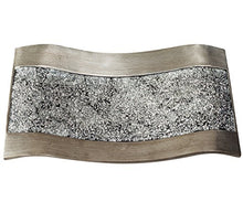 Load image into Gallery viewer, Creative Scents Schonwerk Centerpiece for Dining Room -Crackled Mosaic Design- Home Coffee Table Decor Decorations Centerpiece for Dining/ Living Room- Best Wedding Gift (Silver)