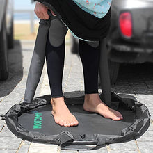 Load image into Gallery viewer, Wetsuit Changing Mat ‘IslandMat' Surf Mat & Wetsuit Bag CompactFolding 2 IN 1 Design - WATERPROOF 5000X TECHNOLOGY Prevents Water Leaking Inside Your Car & Keep You & Your Surfing Accessories Clean