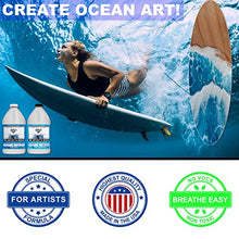 Load image into Gallery viewer, Epoxy Resin Art Resin Crystal Clear Formula -2 Gallon Kit -The Artist's Resin for Coating, Casting, Resin Art, Geodes, Tabletop, Bar Top, Live Edge Tables, River Tables- Non-Toxic