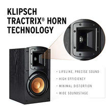 Load image into Gallery viewer, Klipsch Synergy Black Label B-200 Bookshelf Speaker Pair with Proprietary Horn Technology, a 5.25” High-Output Woofer and a Dynamic .75” Tweeter for Surrounds or Front Speakers in Black