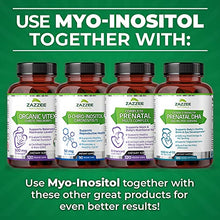 Load image into Gallery viewer, Zazzee Myo-Inositol 120 Vegan Capsules, 2000 mg per Serving, 100% Pure, Premium Grade, Vegan, Non-GMO and All-Natural