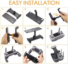 Load image into Gallery viewer, UZOPI Mavic Mini Air Pro Platinum Spark Accessories Tablet Holder – Aluminum Adjustable Remote Controller Bracket Mount Extender with Neck Lanyard Strap for 4-12 Inch Phone Tablets