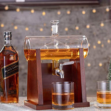 Load image into Gallery viewer, Jillmo Whiskey Decanter Set, 1250ml Whiskey Decanter with 2 Whiskey Glasses