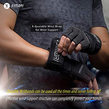 Load image into Gallery viewer, SIMARI Workout Gloves Men Women Full Finger Weight Lifting Gloves with Wrist Support for Gym Exercise Fitness Training Lifts Made of Microfiber and Spandex Fiber SMRG902