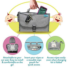 Load image into Gallery viewer, Portable Diaper Changing Pad, Portable Changing pad for Newborn Girl & boy - Baby Changing Pad with Smart Wipes Pocket – Waterproof Travel Changing Station kit - Baby Gift by Kopi Baby
