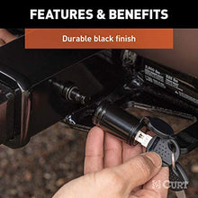 Load image into Gallery viewer, CURT 23518 Black Trailer Hitch Lock, 5/8-Inch Pin Diameter, Fits 2-Inch Receiver