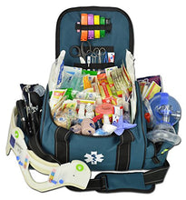 Load image into Gallery viewer, Lightning X Deluxe Stocked Large EMT First Aid Trauma Bag Fill Kit w/Emergency Medical Supplies (Navy Blue)