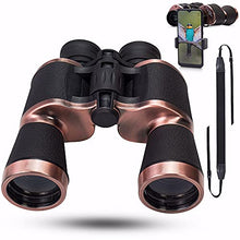 Load image into Gallery viewer, 20x50 Binoculars High Power Binoculars for Adults with Low Night Vision Waterproof Compact Binoculars for Bird Watching Hunting Hiking Traveling Outdoor, Phone Adapter Strap and Case