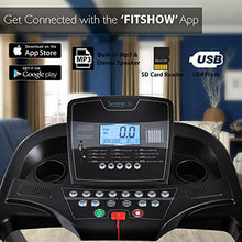 Load image into Gallery viewer, SereneLife Foldable Digital Home Gym Treadmill | Smart Auto Incline Exercise Machine with Downloadable App | Large Running Treadmill with MP3 Player & Stereo Speakers | 2.5HP, 10MPH Speed - SLFTRD35