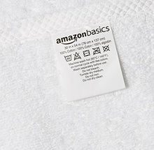 Load image into Gallery viewer, Amazon Basics Quick-Dry Bath Towels - 100% Cotton, 2-Pack, White