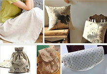 Load image into Gallery viewer, LOVOUS 100% Nature Linen Needlework Fabric, Plain Solid Colour Linen Fabric Cloth Hemp Jute Fabric Table Cloth Garments Crafts Accessories, 20 by 62-Inch (Color 1)