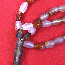 Load image into Gallery viewer, 33 Beads of Yemen Islamic Tasbih Aqeeq Aqiq (Agate) Stones Prayer Bead, Yemeni Muslim Tesbih Taspih, 13 x 7 mm | Yemeni Aqeeq Stone