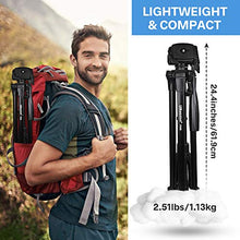 Load image into Gallery viewer, 72-inch Camera Tripod, UBeesize Portable Aluminum Alloy Tripod & Monopod with Wireless Remote Shutter, Professional Travel Video Tripods with Carry Bag & Phone Holder for DSLR Cameras, Cell Phones.