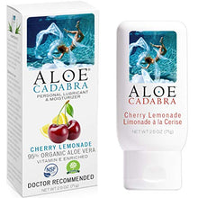 Load image into Gallery viewer, Aloe Cadabra Flavored Personal Lubricant & Organic Moisturizer for Anal, Sex, Oral, Women, Men & Couple, Cherry Lemonade 2.5 Ounce