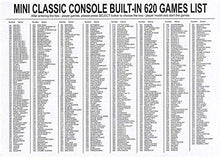 Load image into Gallery viewer, Classic Retro Game Console Mini Video Game Consoles with 620 Games for NES Game Handle Gaming - (AV Output, NOT OEM)