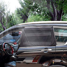 Load image into Gallery viewer, Emoly 2 Pack Car Side Window Sun Shade, Universal Car Rear Side Window Baby Kid Pet Breathable Sun Shade Mesh Backseat Fits Most Cars/SUVs