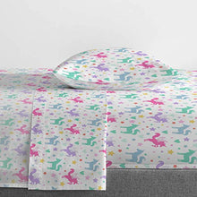 Load image into Gallery viewer, Jay Franco Unicorn Rainbow 4 Piece Twin Bed Set - Includes Comforter & Sheet Set - Super Soft Fade Resistant Microfiber