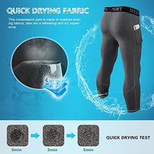 Load image into Gallery viewer, MEETWEE Men's Compression Pants, Cool Dry Running Athletic Tights Workout Leggings Long Base Layer for Gym Fitness Sports Green