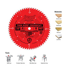 Load image into Gallery viewer, Freud LU88R010 10-Inch 60 Tooth ATB Thin Kerf Crosscutting Saw Blade with 5/8-Inch Arbor and PermaShield Coating, Multi, One Size