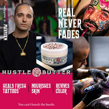 Load image into Gallery viewer, Hustle Butter Tattoo Aftercare 5oz Tattoo Cream, Helps Heal+ Protect New Tattoos and Rejuvenates Older Tattoos - 100% Vegan Tattoo Lotion No-Petroleum